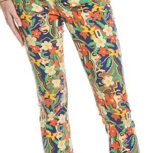 NWT🌸 MOTHER The Insider Flood Jeans – Cosmic Blooms / Play Date – Size 27